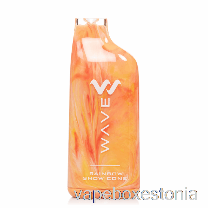 Vape Box Estonia Wavetec Wave 8000 ühekordne Vikerkaare Lumekoonus